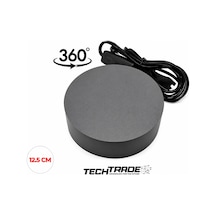 Ürün Çekimi Için 360 Dönen Stand Elektrikli 12.5cm Çapında - Koyu Gri