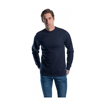 Şensel, Sweatshirt, Lacivert,Sıfır Yaka -107E4645-Kışlık-Pamuklu