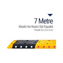 Klasik Hız Kesici Set Kapaklı Plastik. Yol Kasisi 7 M N11.491