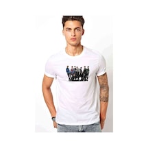 Kpop Group K Pop Koreli Muzik Baskılı Beyaz Erkek Tshirt