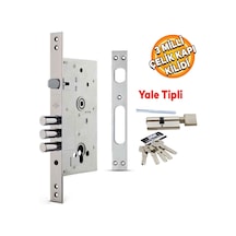 Hok Silindirli Cc 9001 Gömme Çelik Kapı Kilidi 3 Milli