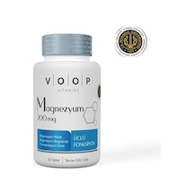4 Adet Voop Magnezyum 200 Mg 30 Tablet