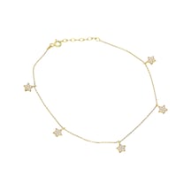 Glorria Altın Yıldız Halhal