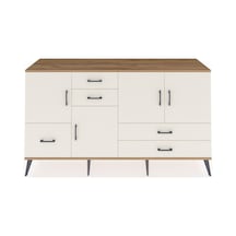 Kronos Konsol 4 Raflı 5 Çekmeceli 4 Kapaklı 176x59x99 Çam-aytaşı Çam-aytaşı