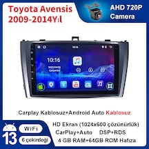 Toyota Avensis 2009-2014 Yıl Multimedya 4-64 Gb Navigasyon
