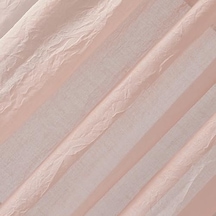 No. 918 Tayla Ezilmiş Doku Yarı Şeffaf Çubuk Cep Perde Paneli, 127 Cm X 213 Cm, Pembe 50 x 22