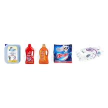 Bingo Çamaşır Suyu 4 Lt + Yüzey Tem. Fresh 2.5 Lt +giysi Şampuanı 3lt + Beyazlar İçin Ultra 1.5 Kg + Yüzey Tem.havlusu 96'lı 5'li Set 2'li Set
