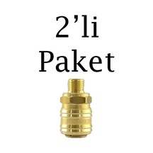Brio Hava Hortum Erkek Gövde Kamalı 1/4 2'li