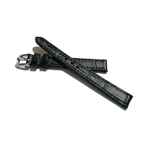 Fado&her Saate Uyumlu Hakiki Bayan Deri Saat Kordonu Siyah 12 Mm 415 Siyah