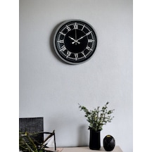 36 Cm Gri Roma Rakamlı Zarif Duvar Saati Diğer