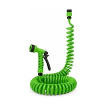 Spiral Bahçe Sulama Hortumu Seti, 10 Metre, 7 Fonksiyonlu