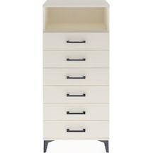 Arges Dolap Tek Raflı 6 Çekmeceli 60x30x134 Aytaşı-aytaşı Aytaşı
