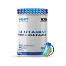 West Nutrition L-Glutamin 500 Gr 100 Servis Aromasız + Hediye