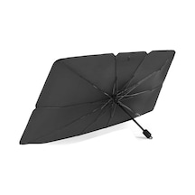 Mega Oto Market Oto Araba Güneşlik Şemsiye Tip Ön Cam Güneş Önleyici Katlanabilir 140cm X 75cm