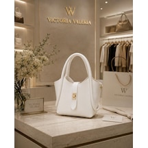 Housebags Bella Vista New Trend Omuz Ve El Çantası Beyaz