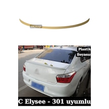 C Elysee 301 Spoiler Bagaj Üstü Spoyler Boyasız Plastik