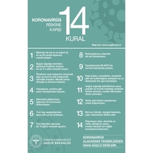 14 Kural Poster Baskı 50x70 Poster Baskı Diğer