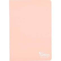 Colors A5 40 Yaprak Çizgili Karton Kapak Somon Renksiz