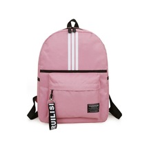 Large Capacity Backpack Student School Bag Travel Backpack Pembe