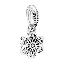 Nur Silver Sallantılı Çiçek Gümüş Charm Nur-bl00126