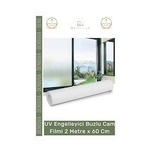 Camfilmi Uv Engelleyici Buzlu Güneş Koruyucu Kaliteli Profesyonel Cam Filmi 2 Metre X 60 Cm