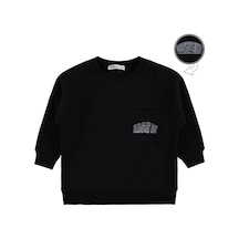 Civil Boys Hnadsome Baskılı 2-5 Yaş Sweatshirt - Siyah