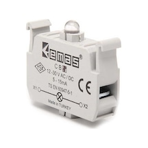 Emas CB8 Yedek LED'li 12-30V AC/DC Sarı Sinyal Blok