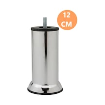 Mobilya Kanepe Baza Koltuk Destek Yükseltme Yükseltici Ayağı M8 Civatalı Krom Metal Ayakları 12 Cm.