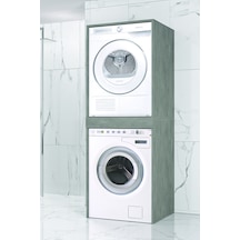 Arya 70 Cm Çamaşır Ve Kurutma Makinesi Dolabı - Retro Gümüş Arya 70 Cm Çamaşır Ve Kurutma Makinesi Dolabı - Retro Gümüş