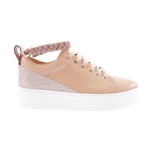 Dgn Es851-23y Kadin Kalin Taban Halhal Detayli Silver Taşli Sneakers Ayakkabi ES851-2007-R12632 Ten Dgn Es851-23y Kadin Kalin Taban Halhal Detayli Silver Taşli Sneakers Ayakkabi ES851-2007-R12632 Ten