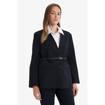 Defacto Regular Fit Ceket Yaka Blazer Ceket F6104ax25aunv243 Lacivert
