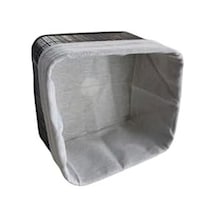 Bambu Çok Amaçlı Saklama Kutusu Düzenleyici Kare Organizer, Dekoratif Bambu Düzenleyici Siyah 20x20x13cm