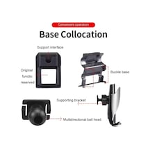 Bmw Araba Hava Çıkışı Modifiye Cep Telefonu Tutucu Tabanı İçin, Model: 18-22 5 Serisi / 6gt