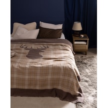 Madame Coco Valensole King Size %100 Pamuk Yatak Örtüsü - Bej Ekru