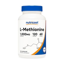 L-methionine 1,000 Mg 120 Capsules Protein Sentezi Ve Hücresel Destek