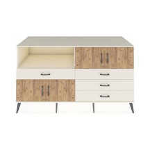 Kronos Konsol 2 Raflı 4 Çekmeceli 4 Kapaklı 176x59x99 Aytaşı-çam/aytaşı Atlas Çam/aytası - Aytası