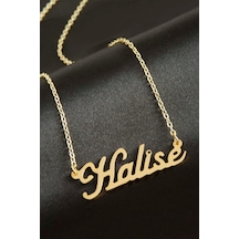 Halise İsimli Kolye Kişiye Özel Sarı