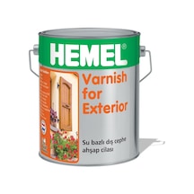 Hemel Varnish For Exterior Su Bazlı Dış Mekan Ahşap Cilası 2.5 L