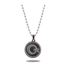 Ottoman Ay Yıldız Simgeli Çelik Zincir Kolye Cklayyıldız-Gms