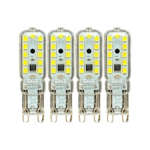 5w 6500k Beyaz Işık G9 Duylu Led Kapsül Ampul, 4 Adet Standart