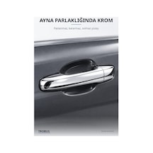 Volkswagen Sharan 1 1997-2011 Uyumlu Krom Kapı Kolu Kaplaması 4 Kapı Paslanmaz Çelik Extra Seri