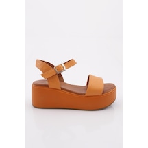 Dgn 6002 Kadin Kalin Taban Sandalet Orange