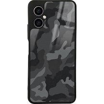 Omix X3 Siyah Kamuflaj Tasarımlı Glossy Telefon Kılıfı Çok Renkli