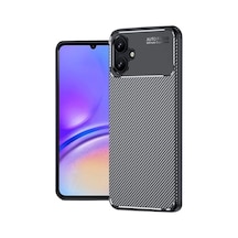 Samsung Galaxy A06 Kılıf Auto Focus Karbon Kapak - Siyah
