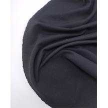 Siyah Tok Sıkı Yapılı Çelik İnterlok Örme Kumaş Elbiselik & Bluzluk En: 140cm-12716