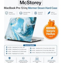 Macbook Pro 13 Mermer Desenli Kılıf A1706 A1708 A1989 A2159 A2251 A2289 A2338 M1 M2 Uyumlu İnce Hafif Sert Kapak Koruyucu Kılıf R-847