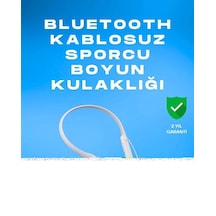 Mey İthalat Kablosuz Bluetooth Kulaklık Boyun Askılı, 100 Saat Pil Ömrü