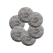 Geeksen 6'li Paslanmaz Çelik Tel Top Temizlik Fırçası - Tencere, Tava, Izgara Ve Daha Fazlası İçin Diğer