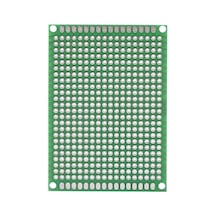 Koodmax 10 Adet 5x7cm Proto Pcb Delikli Pertinaks Prototip Deney Kartı Delikli Plaket Pertenaks