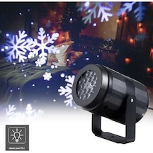 Pazly Renkli Kar Tanesi Led Projeksiyon Lambası: İç/dış Mekanlar İçin Parti/kutlama Dekorasyonu